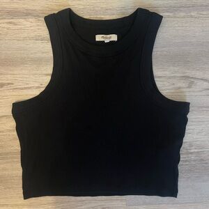 LIKE NEW Madewell Cropped Black Tank